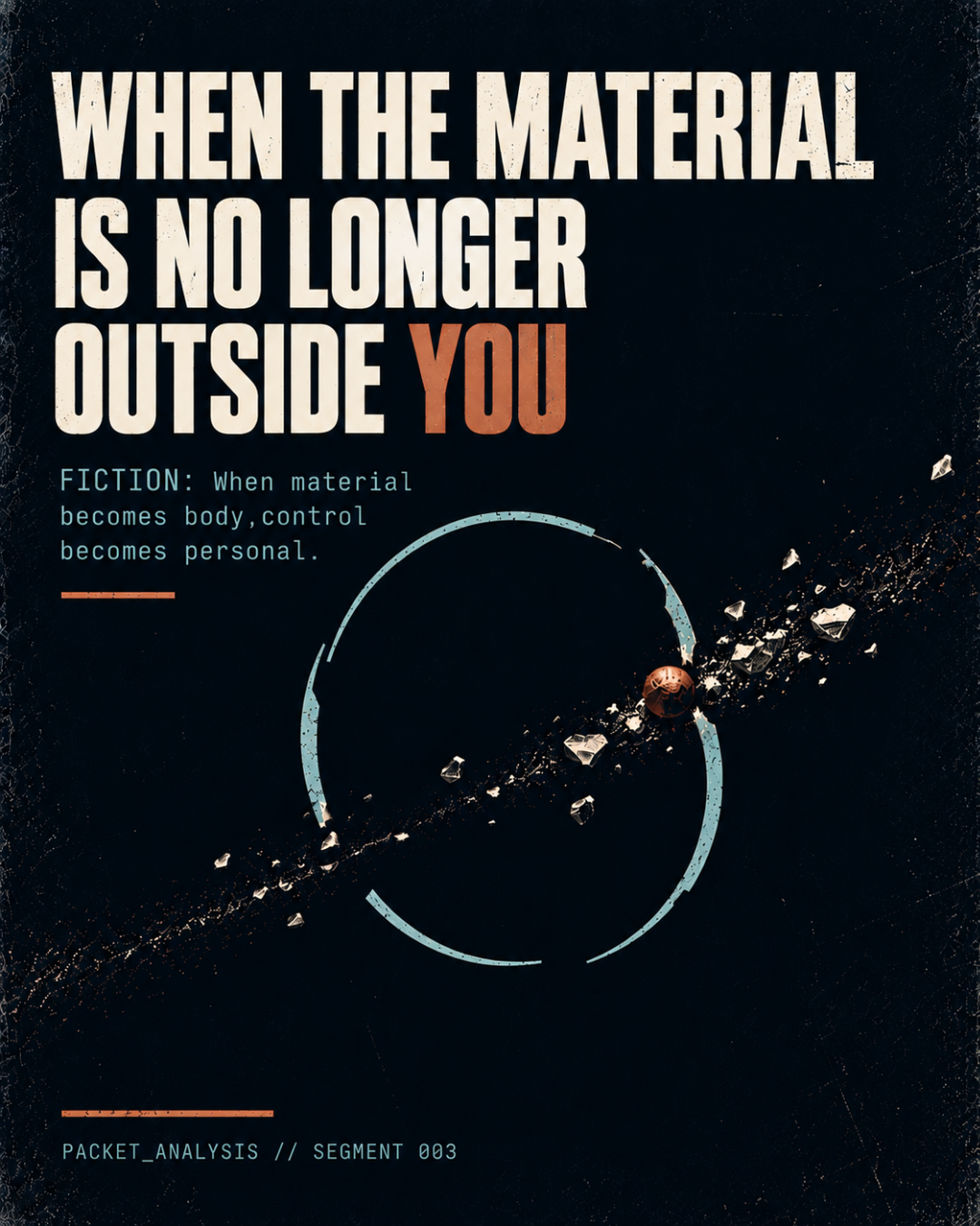 WHEN THE MATERIAL IS NO LONGER OUTSIDE YOU